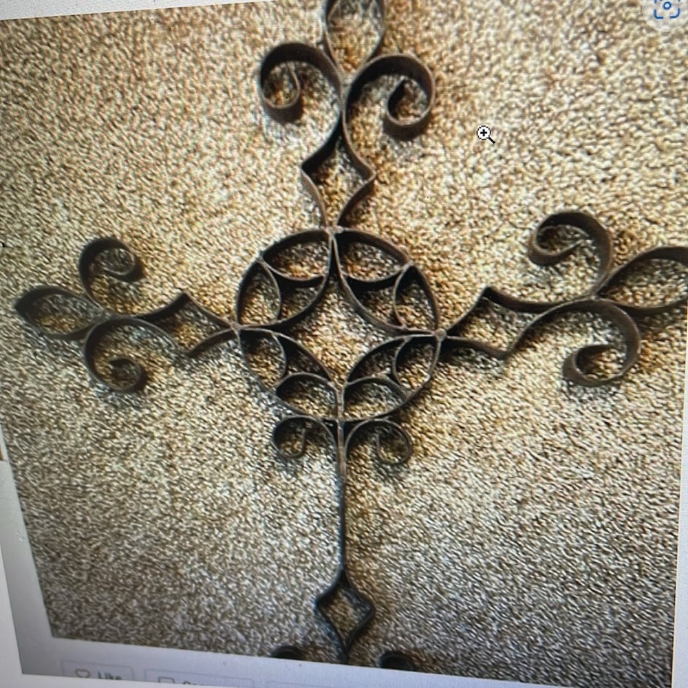Large Ornate Cross Wall Hanging